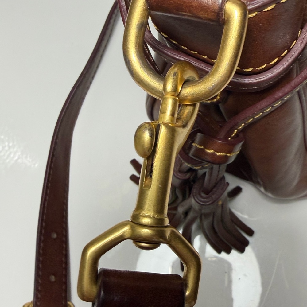 Vintage Dooney And Bourke Florentine Satchel With Bonus D&B Wristlet/Pouch✨ - Picture 11 of 16